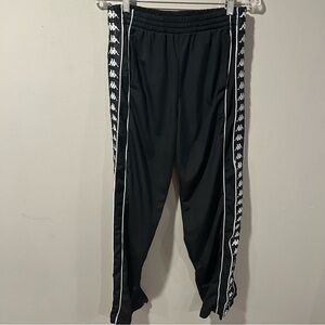 Vintage Y2K Kappa Tear Away Track Pants - Mens Small Black